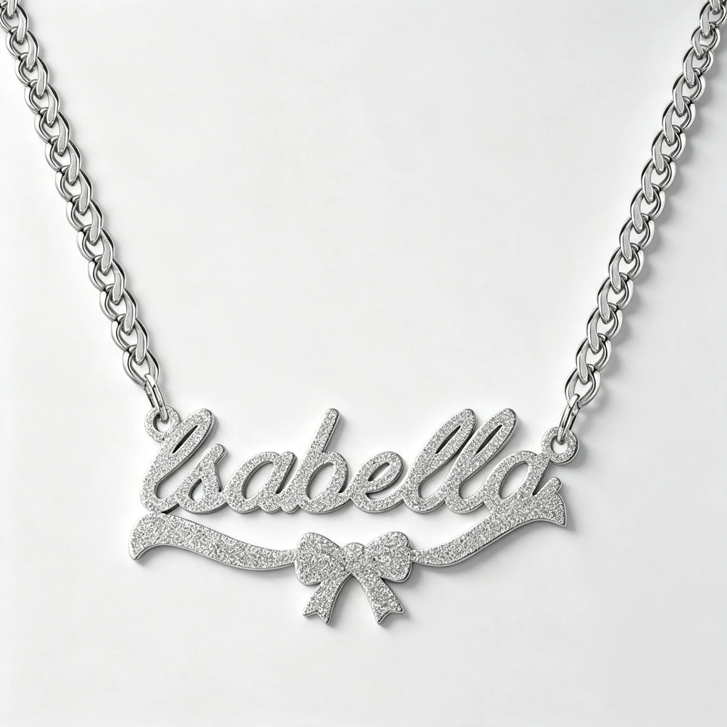 Kinselle Personalized Bow Name Necklace