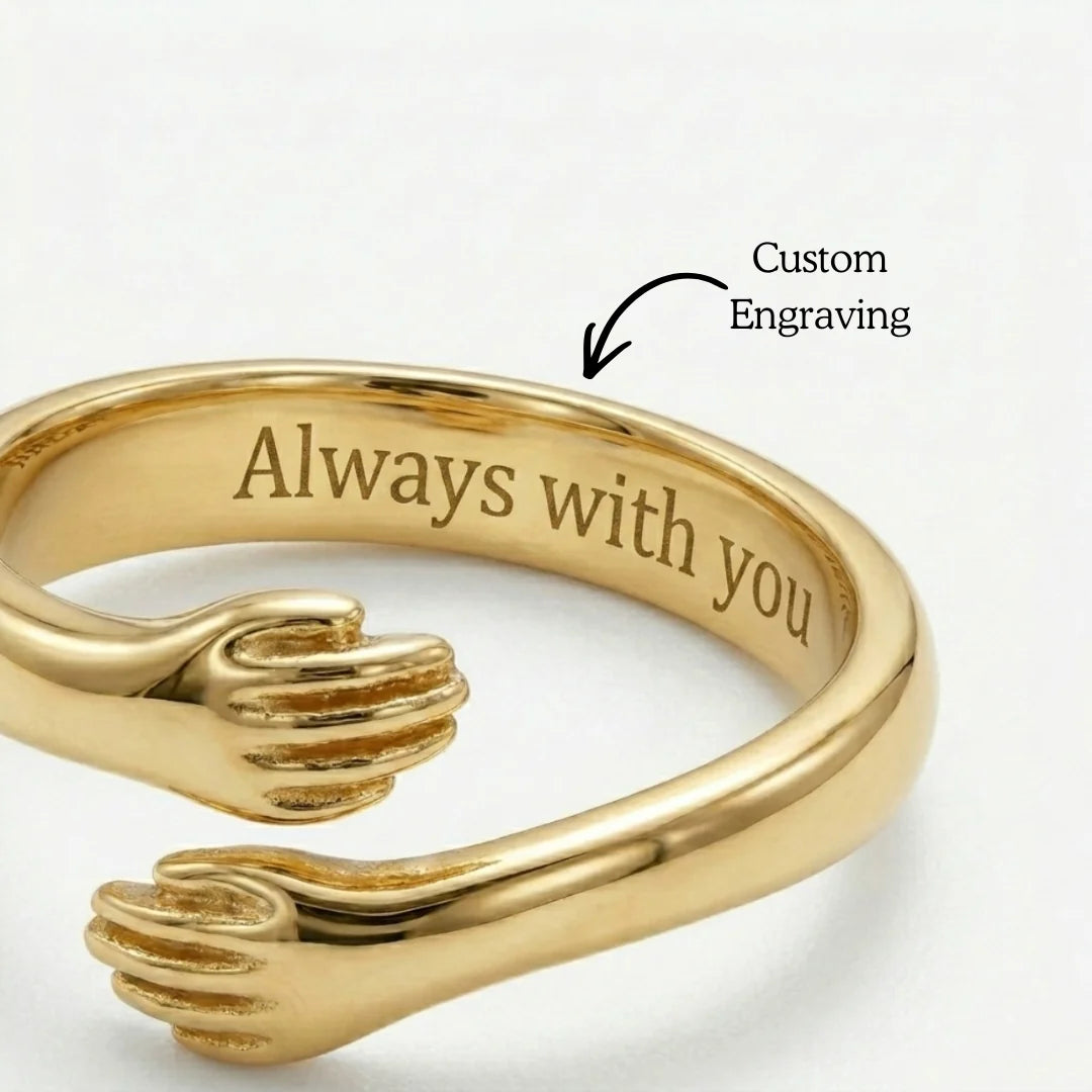 Personalized Engraved Hug Ring
