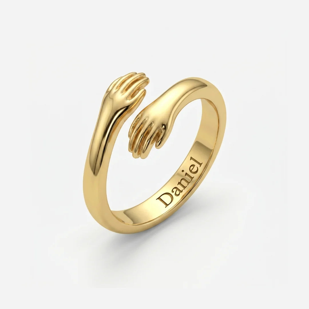 Personalized Engraved Hug Ring