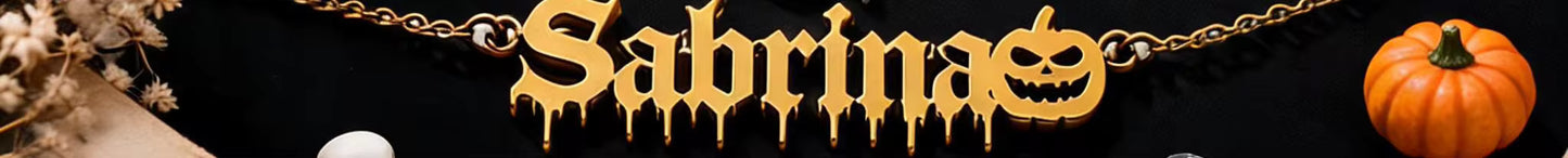 Kinselle Personalized Gothic Name Necklace