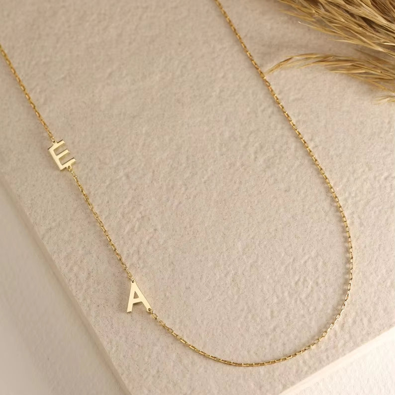 Kinselle Personalized Side Initial Necklace