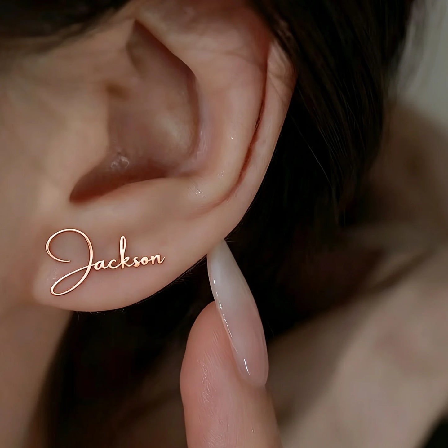 Kinselle Personalized Name Stud Earrings