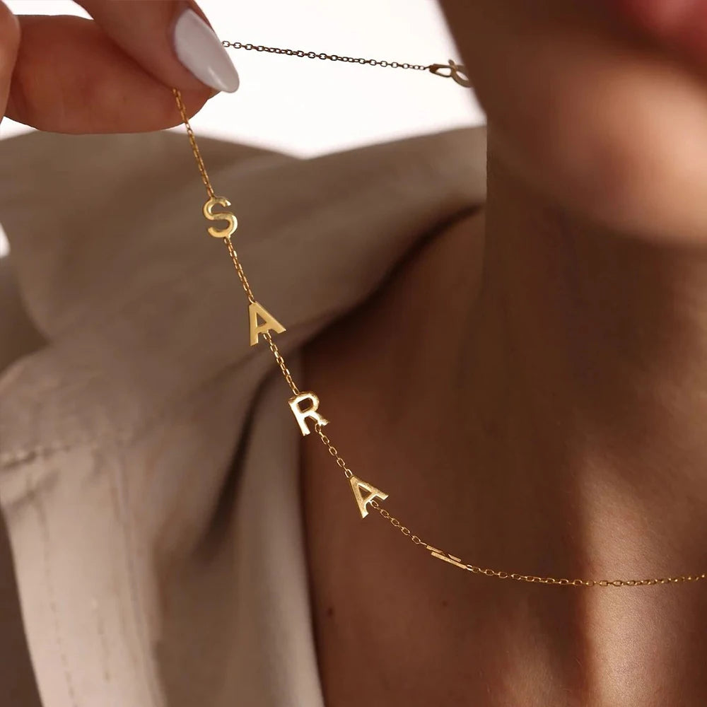 Kinselle Personalized Side Initial Necklace
