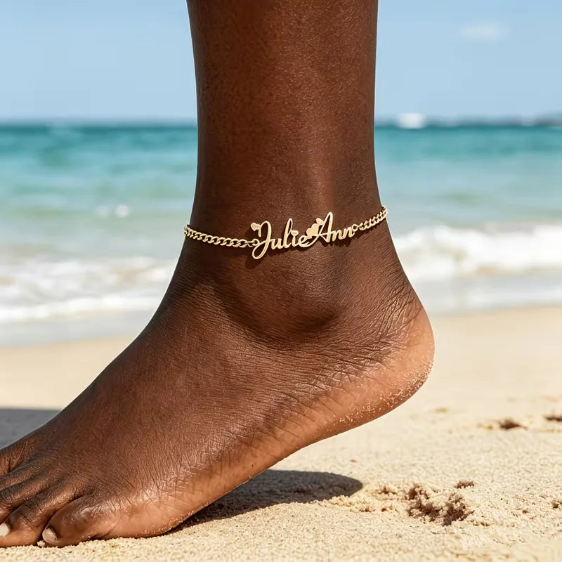 Kinselle Personalized Name Anklet