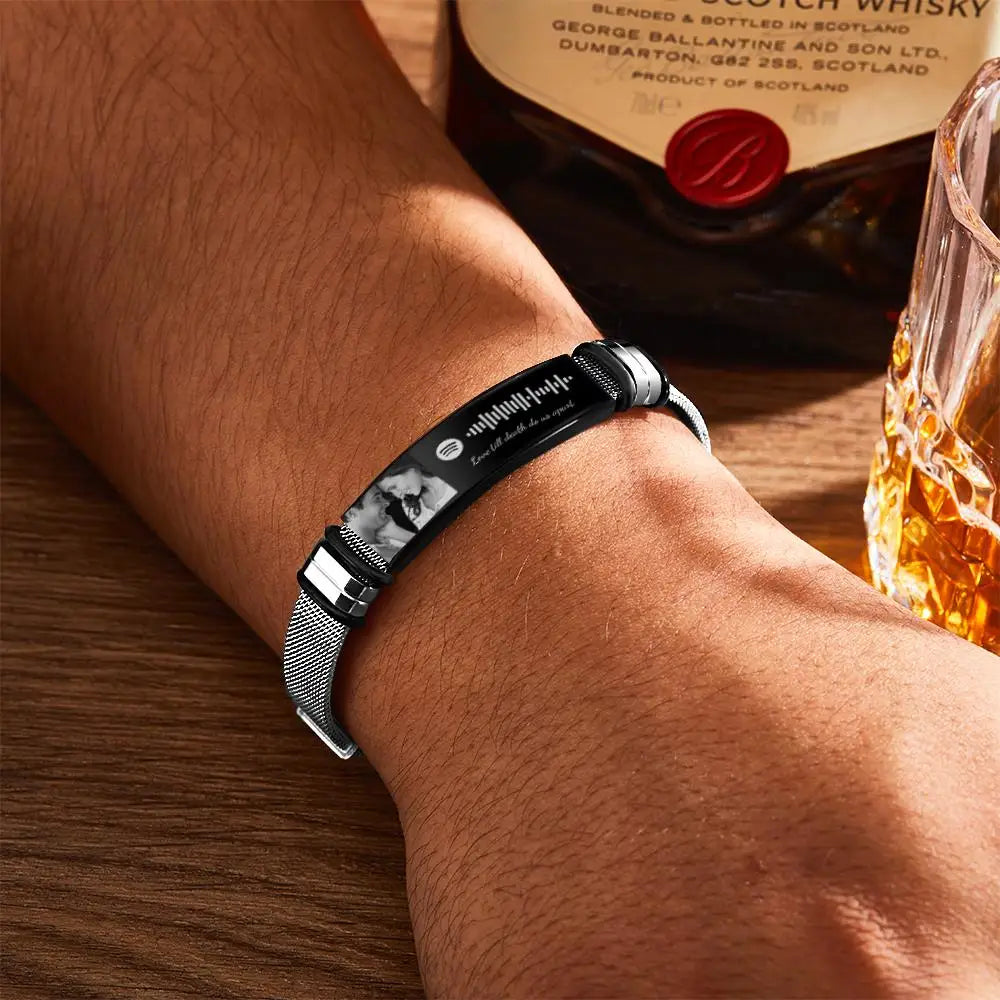 Kinselle Personalized Spotify Photo Bracelet