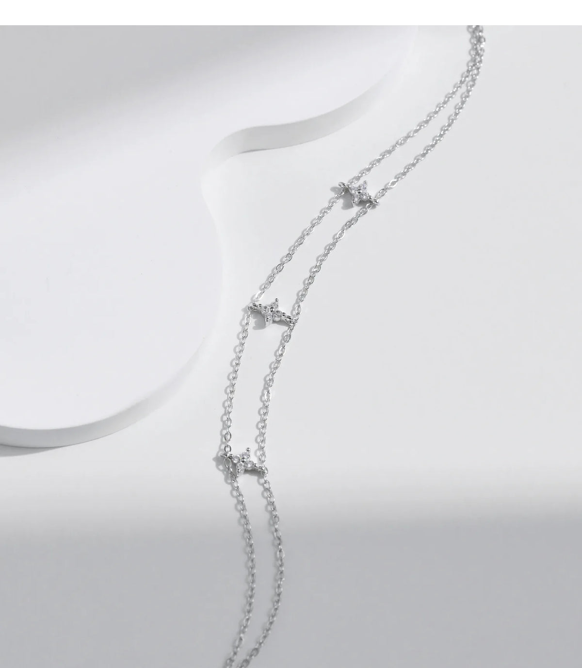 Kinselle Double-Layer Star Zircon Bracelet — 925 Sterling Silver