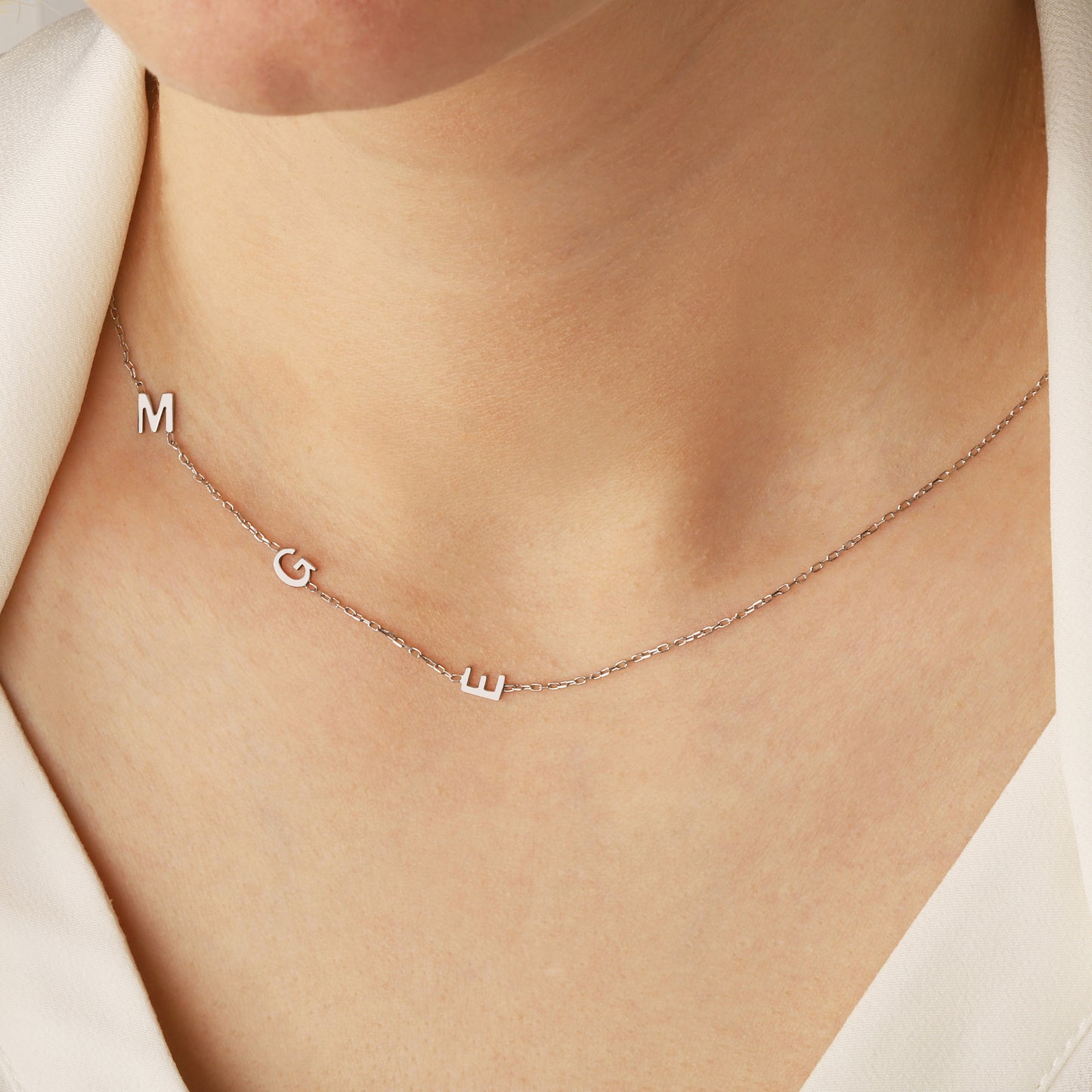 Kinselle Personalized Side Initial Necklace