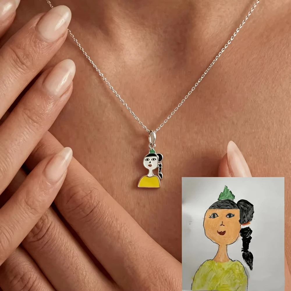 Kinselle Custom Drawing Pendant Necklace