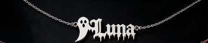 Kinselle Personalized Gothic Name Necklace