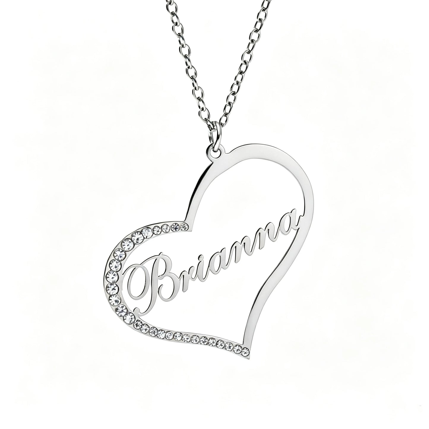 Kinselle Personalized Heart Name Necklace