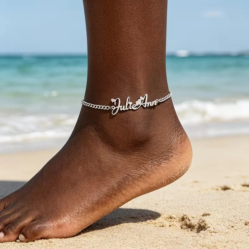 Kinselle Personalized Name Anklet