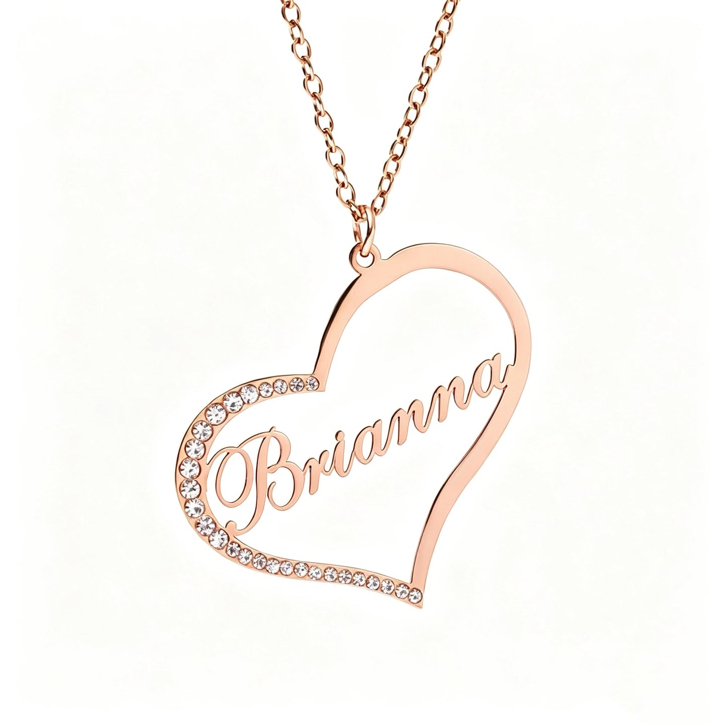 Kinselle Personalized Heart Name Necklace