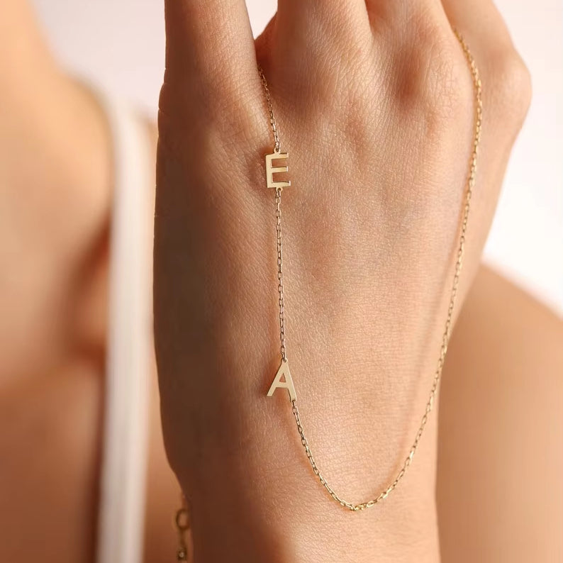 Kinselle Personalized Side Initial Necklace