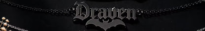 Kinselle Personalized Gothic Name Necklace