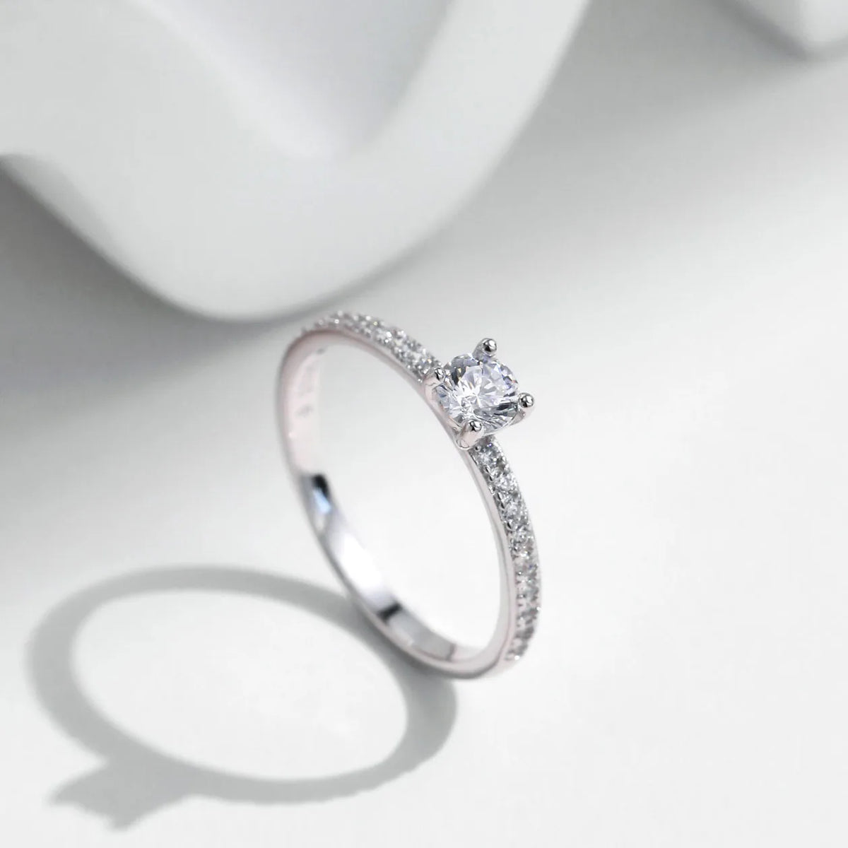 Kinselle Pavé Zircon Ring — 925 Sterling Silver