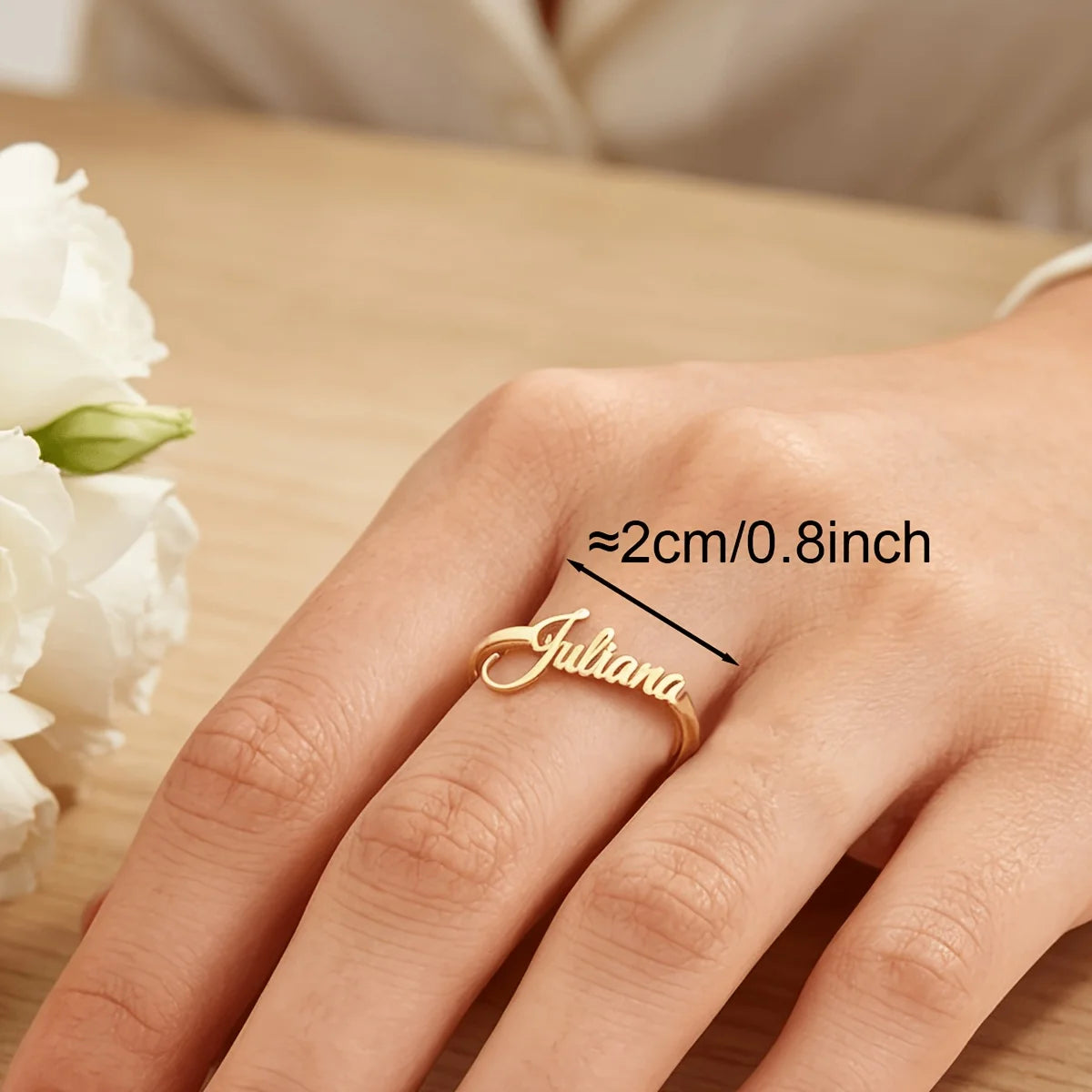 Kinselle Personalized Name Ring
