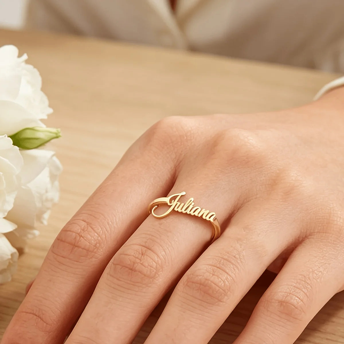 Kinselle Personalized Name Ring
