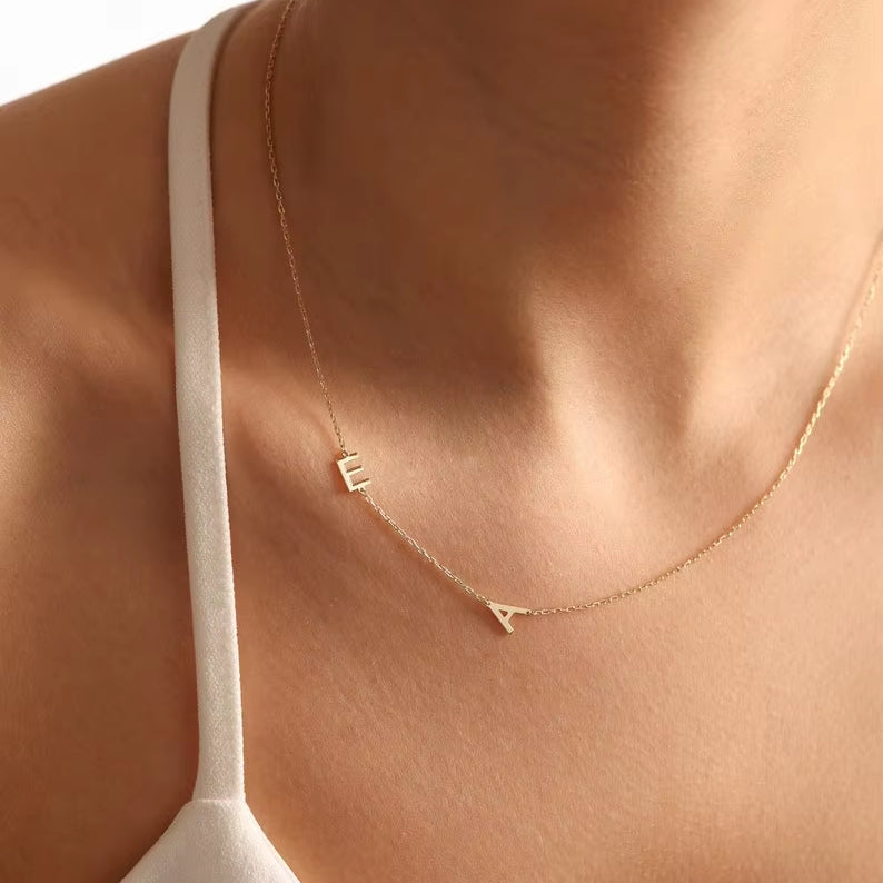 Kinselle Personalized Side Initial Necklace