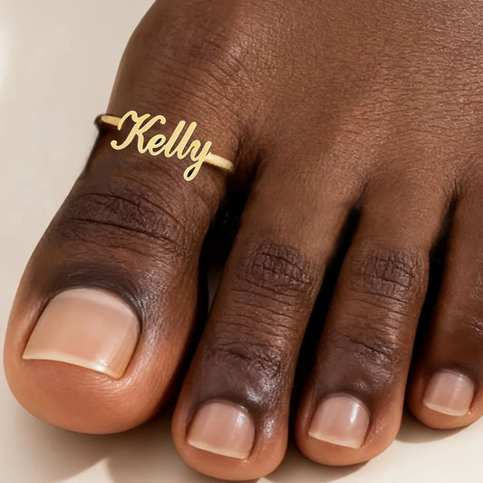 Kinselle Personalized Name Toe Ring