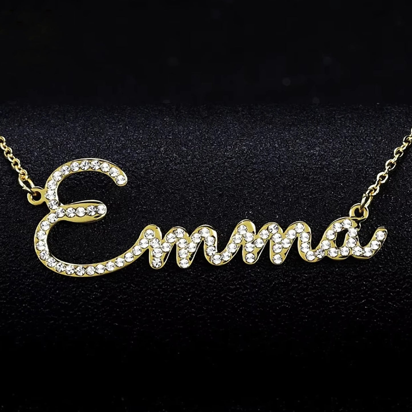 Kinselle Personalized Crystal Name Necklace
