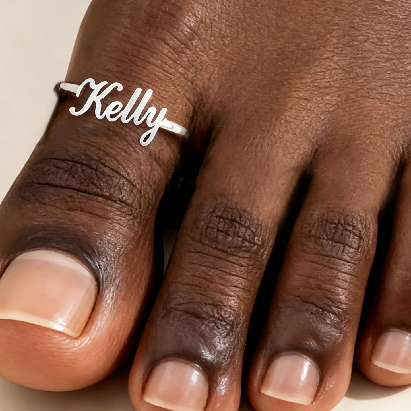 Kinselle Personalized Name Toe Ring