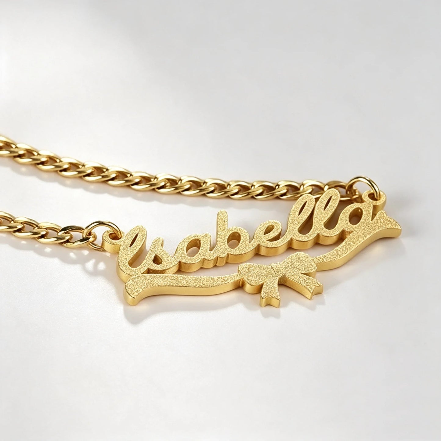 Kinselle Personalized Bow Name Necklace