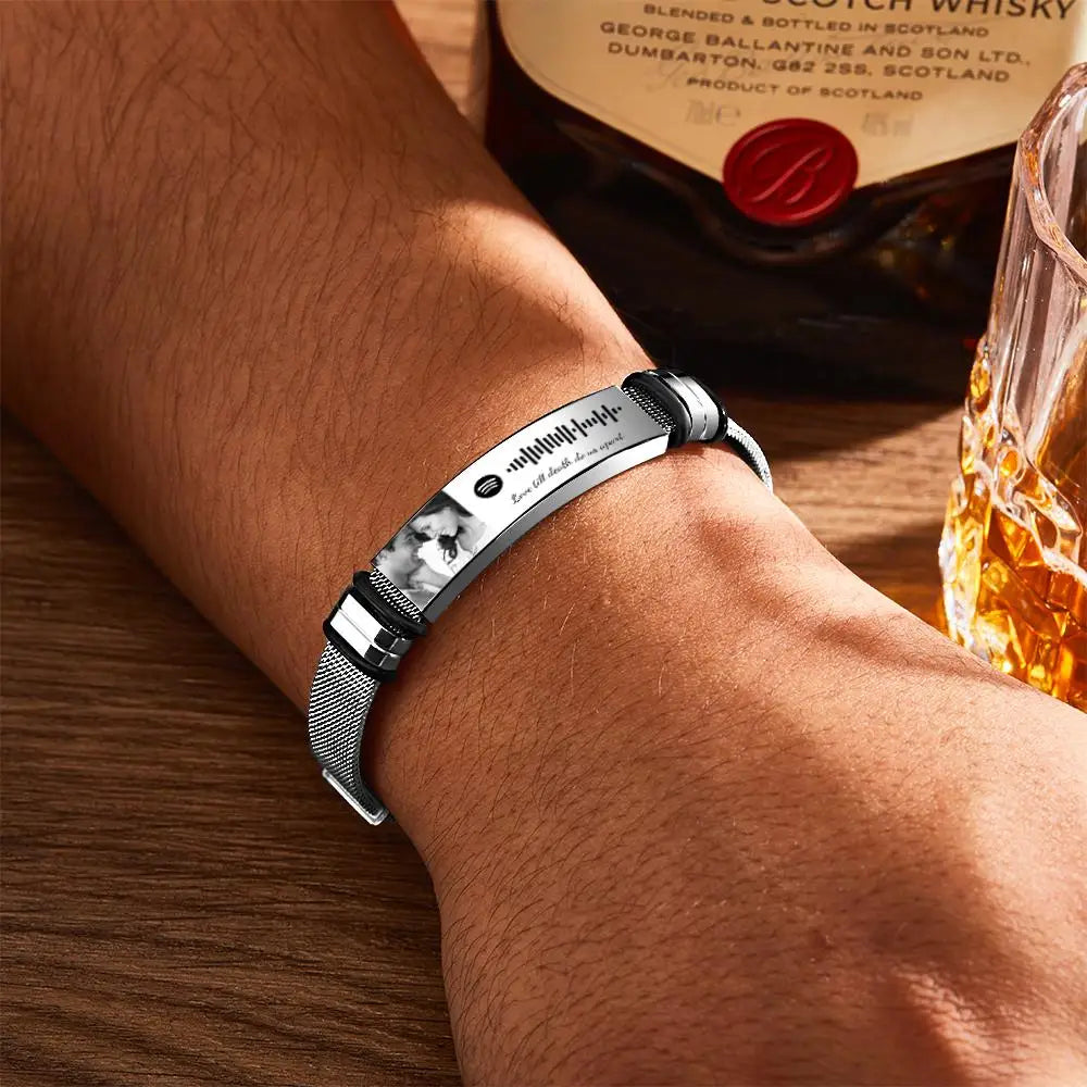 Kinselle Personalized Spotify Photo Bracelet