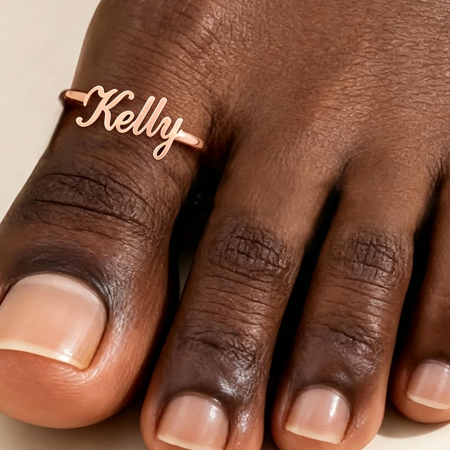 Kinselle Personalized Name Toe Ring