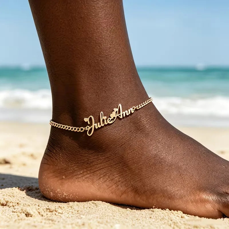 Kinselle Personalized Name Anklet
