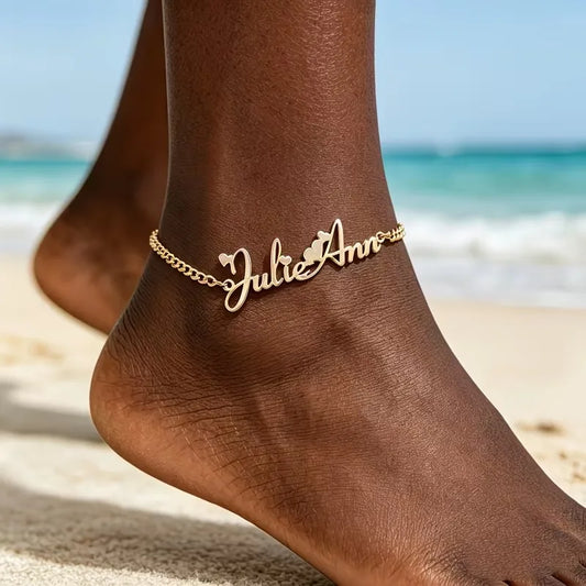 Kinselle Personalized Name Anklet