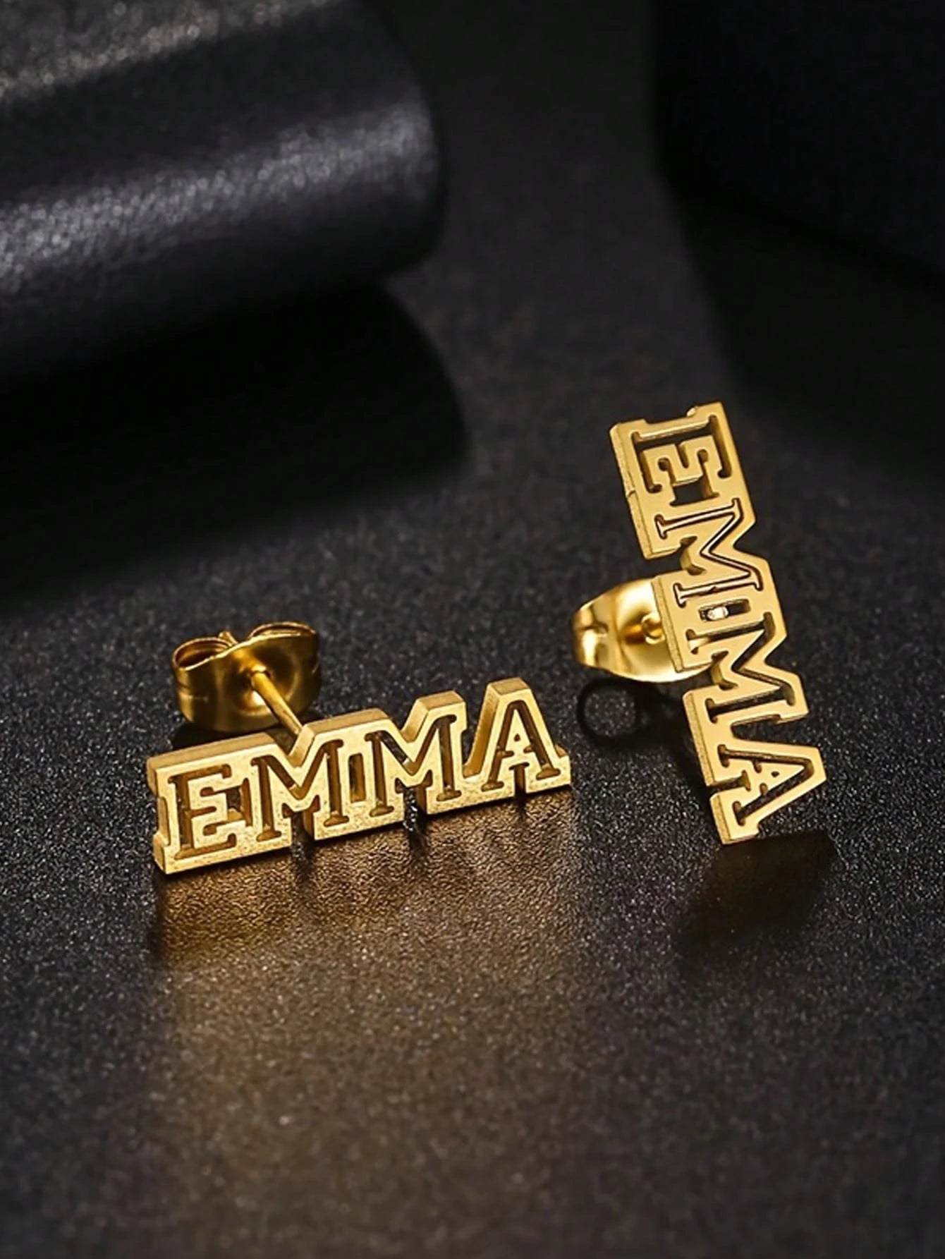 Kinselle Personalized Name Stud Earrings