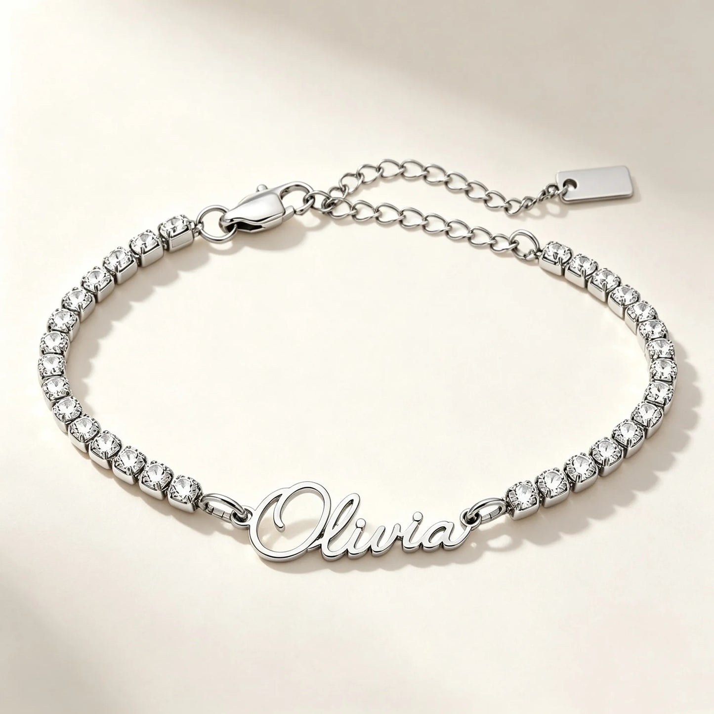 Kinselle Personalized Crystal Name Bracelet