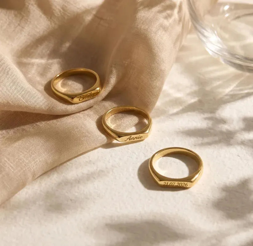 Kinselle Personalized Custom Name Ring