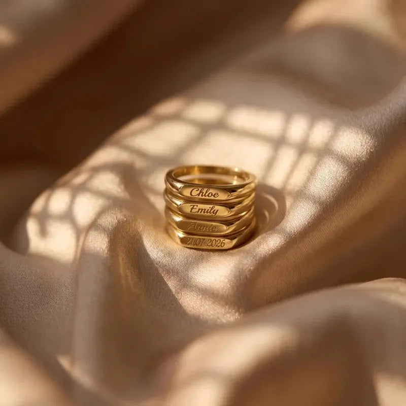 Kinselle Personalized Custom Name Ring