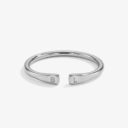 Kinselle Personalized Initial Open Ring