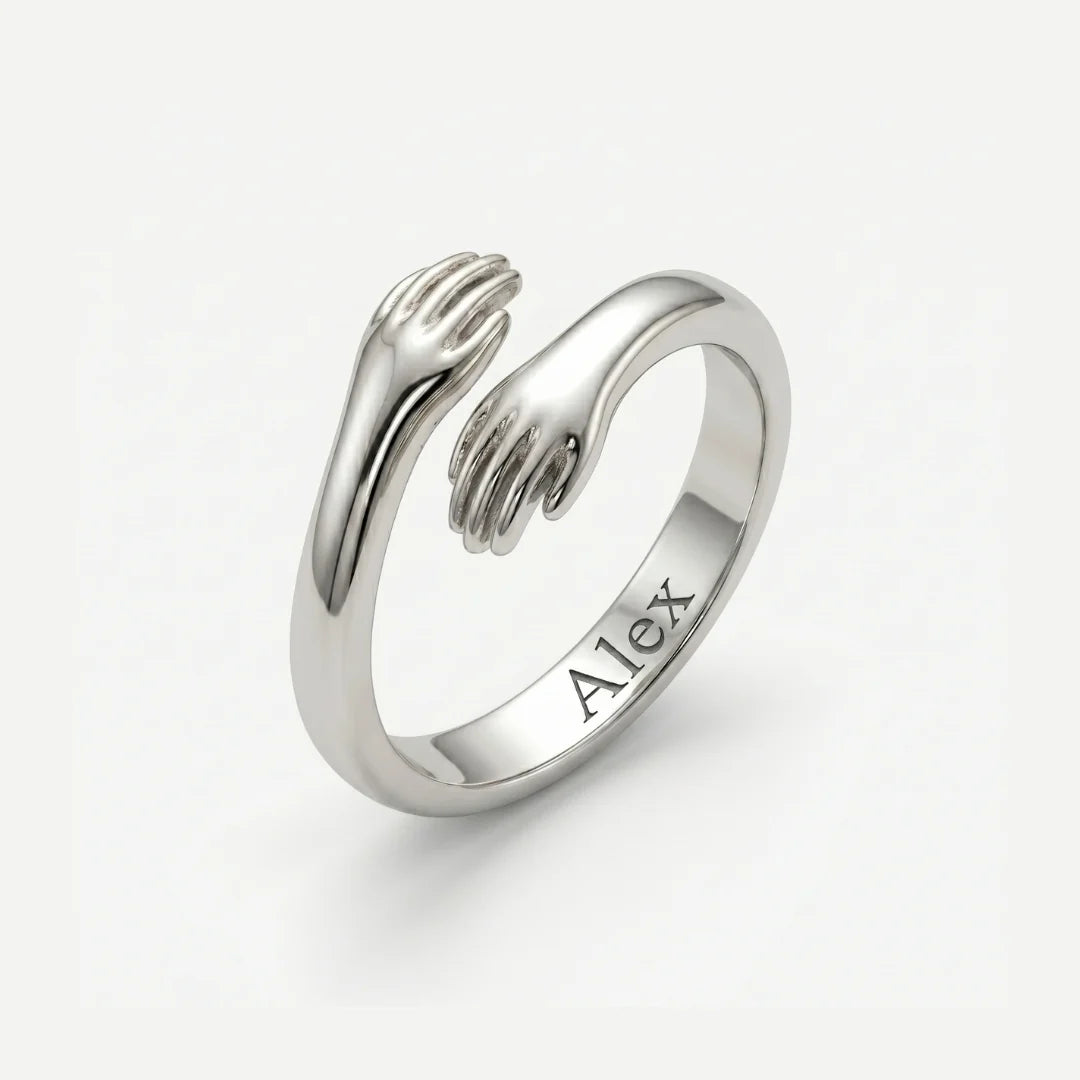 Personalized Engraved Hug Ring