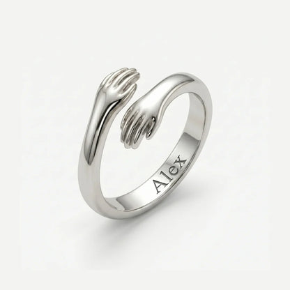 Personalized Engraved Hug Ring