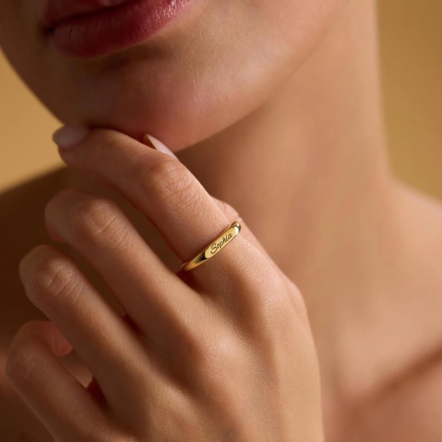 Kinselle Personalized Custom Name Ring