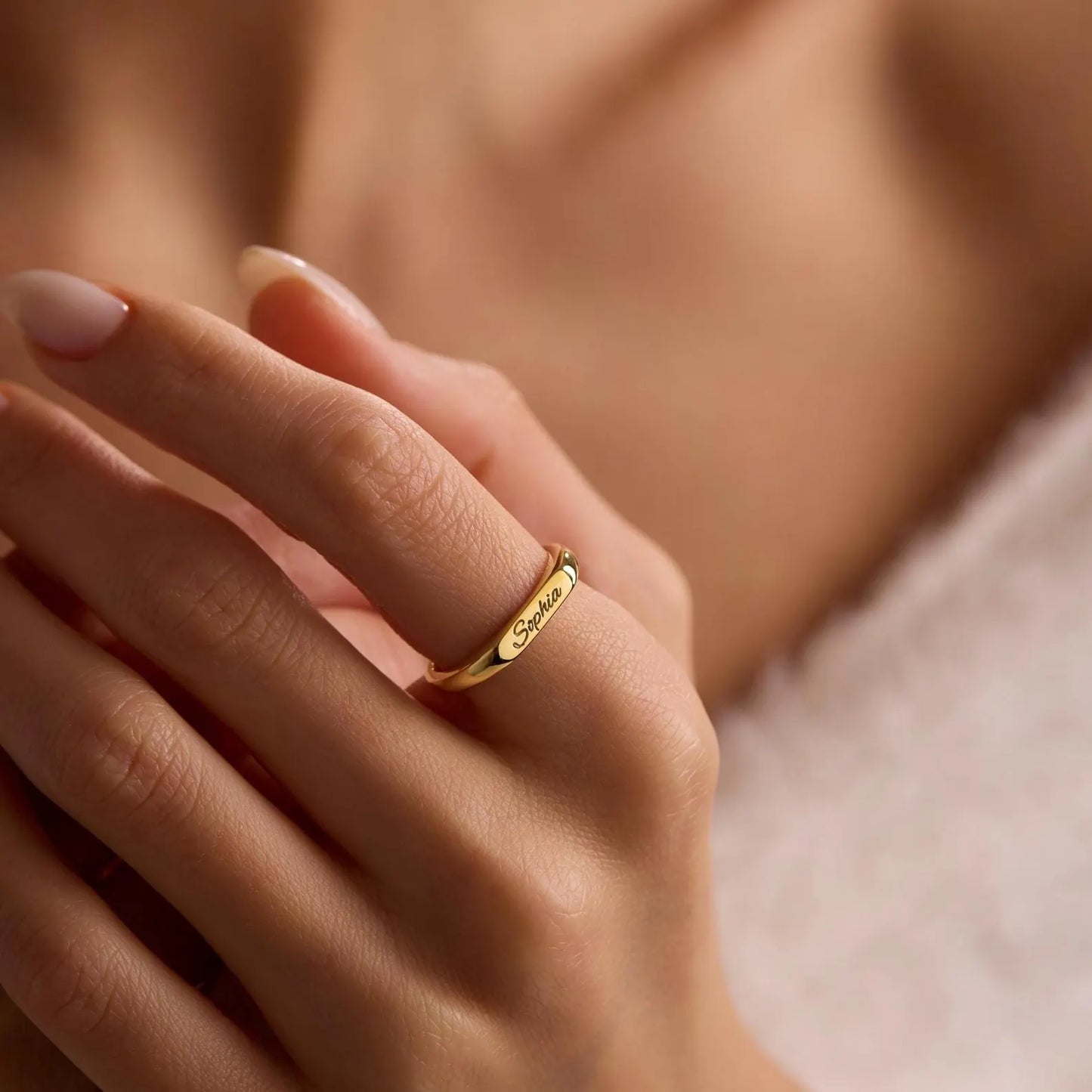 Kinselle Personalized Custom Name Ring