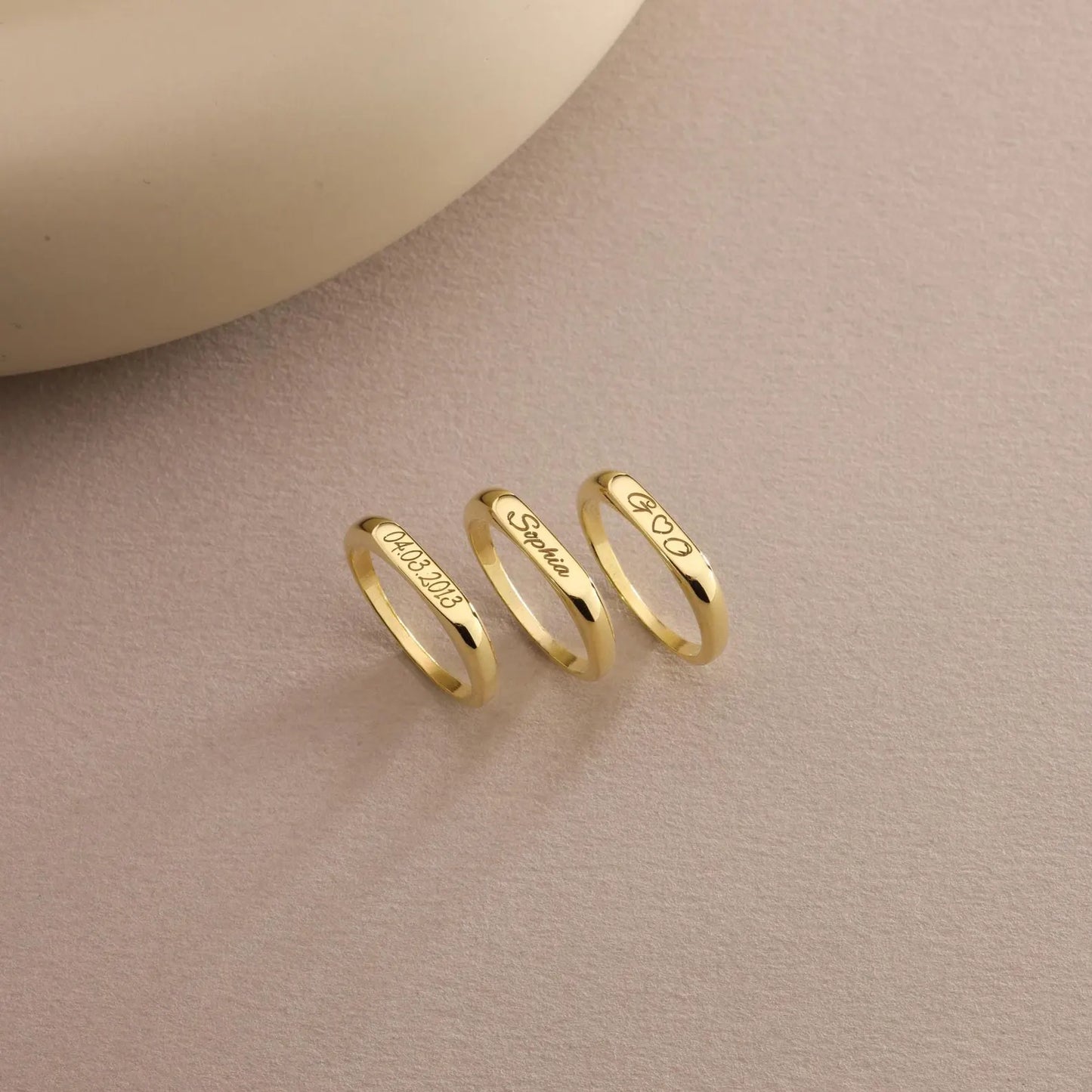 Kinselle Personalized Custom Name Ring