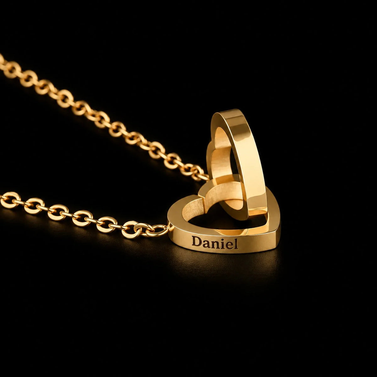 Eternal Rose Box with Engraved Name Necklace
